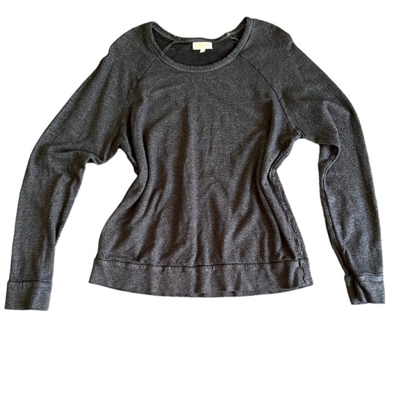 ANTHROPOLOGIE Sundry Distressed Navy Blue Sweater Sweatshirt Size 3 - Picture 1 of 8